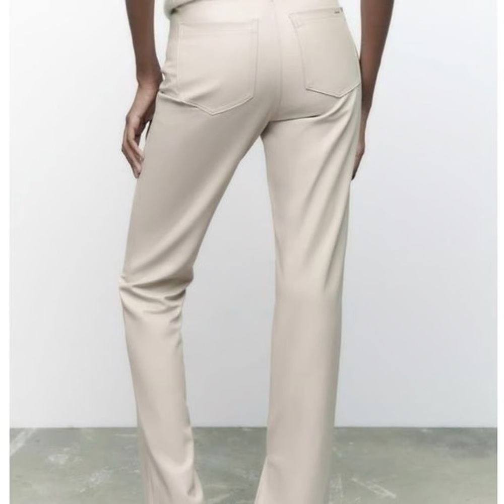 ZARA Faux Leather pants Size 4 - Picture 4 of 12